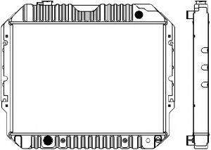 Радиатор, охлаждение двигателя SAKURA  Automotive 1161-0308