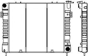 Радиатор, охлаждение двигателя SAKURA  Automotive 1231-0305