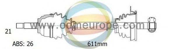 Приводной вал ODM-MULTIPARTS 18-291141