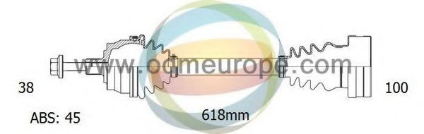 Приводной вал ODM-MULTIPARTS 18-211761
