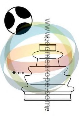 Комплект пылника, приводной вал ODM-MULTIPARTS 21-990106