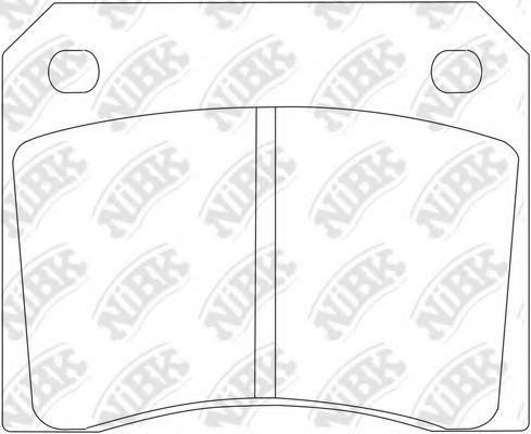 Комплект тормозных колодок, дисковый тормоз NiBK PN0122