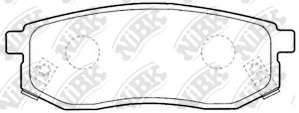 Комплект тормозных колодок, дисковый тормоз NiBK PN0771