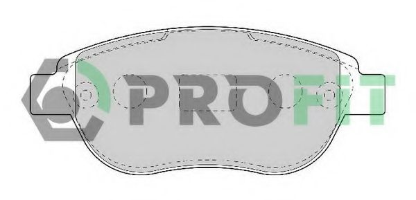 Комплект тормозных колодок, дисковый тормоз PROFIT 5000-1476 C