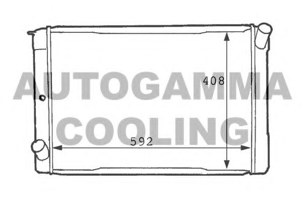Радиатор, охлаждение двигателя AUTOGAMMA 101112