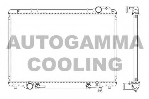 Радиатор, охлаждение двигателя NISSENS 64745