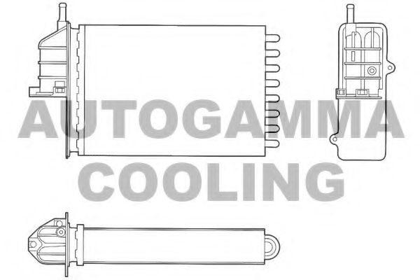 Теплообменник, отопление салона AUTOGAMMA 103189