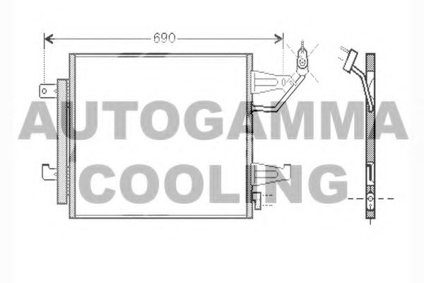 Конденсатор, кондиционер AUTOGAMMA 104459