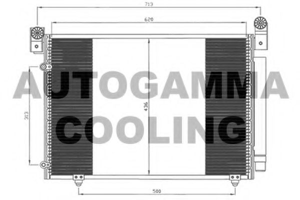Конденсатор, кондиционер AUTOGAMMA 105008