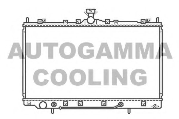 Радиатор, охлаждение двигателя AUTOGAMMA 105660