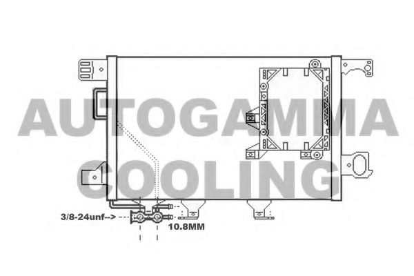 Конденсатор, кондиционер AUTOGAMMA 107044