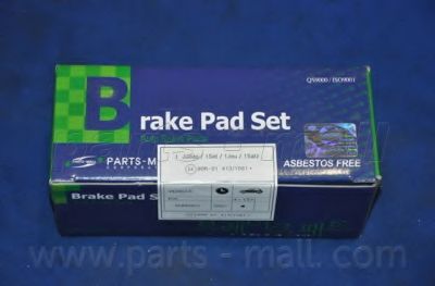 Комплект тормозных колодок, дисковый тормоз PARTS-MALL PKB-E20