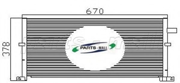 Конденсатор, кондиционер PARTS-MALL PXNC2-015