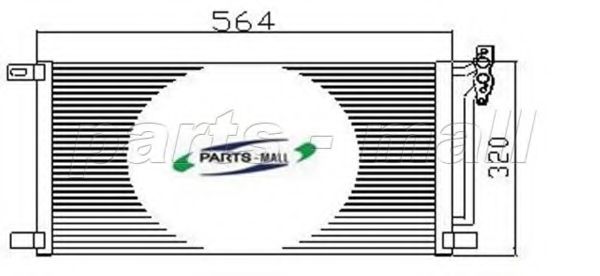 Конденсатор, кондиционер PARTS-MALL PXNCV-003