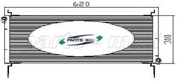 Конденсатор, кондиционер PARTS-MALL PXNCX-026G