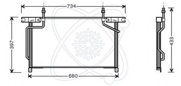 Конденсатор, кондиционер ELECTRO AUTO 30W0032