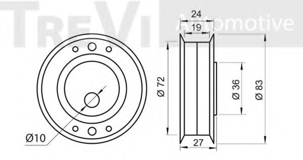 Натяжной ролик, ремень ГРМ FEBI BILSTEIN 6688