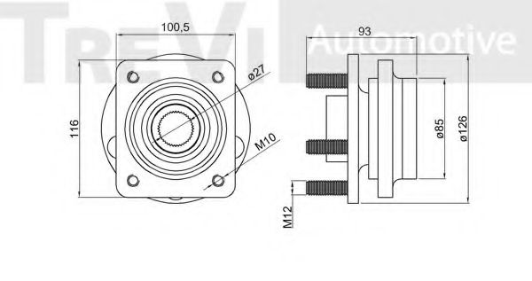 Комплект подшипника ступицы колеса INA 713670010