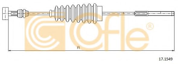 Трос, стояночная тормозная система COFLE 17.1549