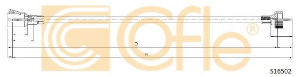 Тросик спидометра COFLE S16502