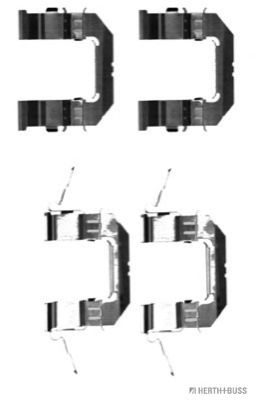 Комплектующие, колодки дискового тормоза HERTH+BUSS JAKOPARTS J3661028