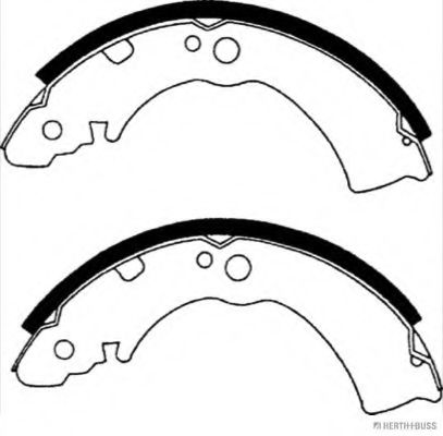 Комплект тормозных колодок HERTH+BUSS JAKOPARTS J3501003