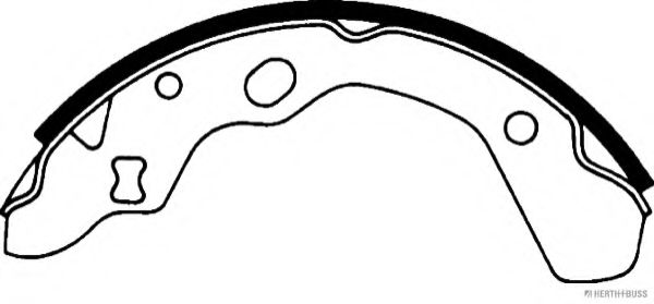 Комплект тормозных колодок HERTH+BUSS JAKOPARTS J3503014