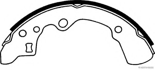 Комплект тормозных колодок HERTH+BUSS JAKOPARTS J3503029