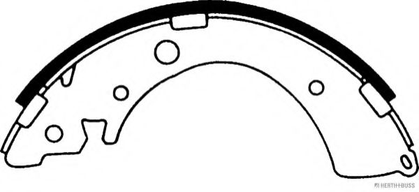 Комплект тормозных колодок HERTH+BUSS JAKOPARTS J3504010