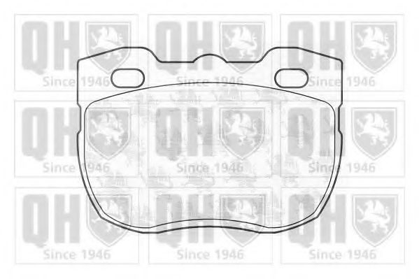 Комплект тормозных колодок, дисковый тормоз QUINTON HAZELL BP481