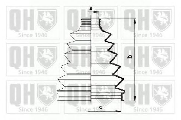 Комплект пылника, приводной вал QUINTON HAZELL QJB862