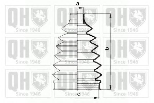 Комплект пылника, приводной вал QUINTON HAZELL QJB912