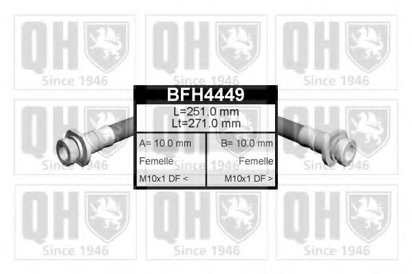 Тормозной шланг QUINTON HAZELL BFH4449