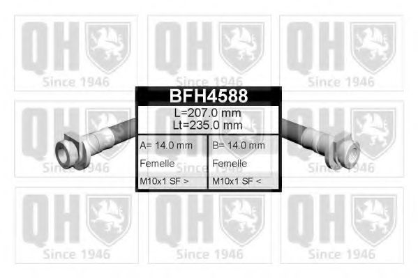 Тормозной шланг QUINTON HAZELL BFH4588