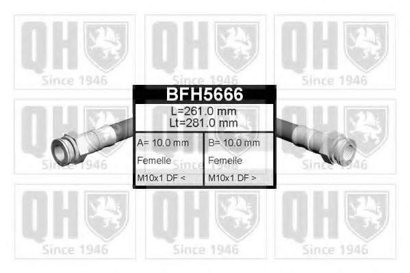 Тормозной шланг QUINTON HAZELL BFH5666