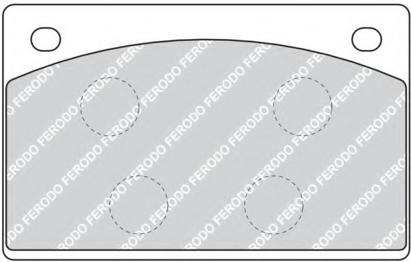 Комплект тормозных колодок, дисковый тормоз FERODO FDB1296