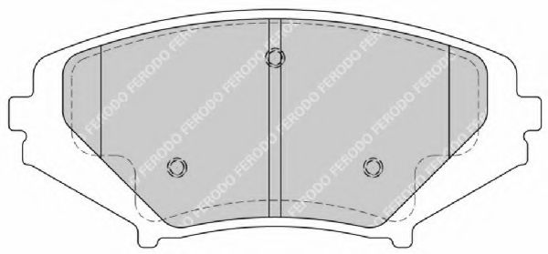 Комплект тормозных колодок, дисковый тормоз FERODO FDB1758