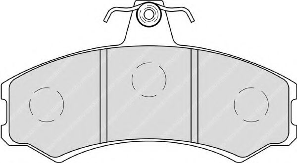 Комплект тормозных колодок, дисковый тормоз FERODO FDB4225