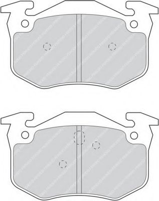Комплект тормозных колодок, дисковый тормоз FERODO FDB877