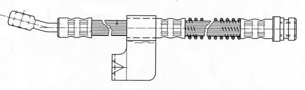 Тормозной шланг FERODO FHY3144