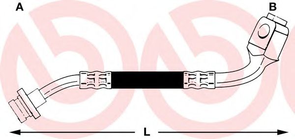 Тормозной шланг BREMBO T 24 043