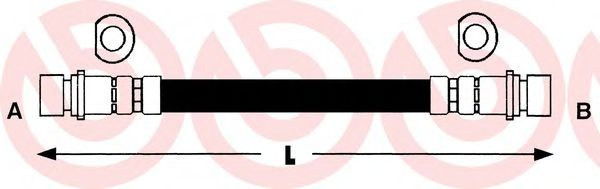 Тормозной шланг BREMBO T 28 037