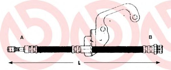 Тормозной шланг BREMBO T 30 023