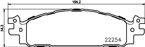 Комплект тормозных колодок, дисковый тормоз MINTEX MDB3798