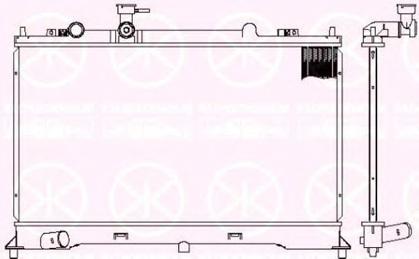 Радиатор, охлаждение двигателя KLOKKERHOLM 3451302160