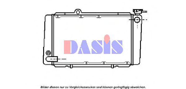 Радиатор, охлаждение двигателя AKS DASIS 1002002