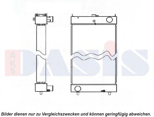 Радиатор, охлаждение двигателя AKS DASIS 450106N