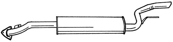 Глушитель выхлопных газов конечный AKS DASIS SG16610