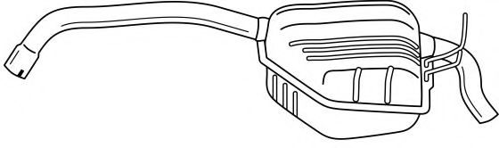 Глушитель выхлопных газов конечный AKS DASIS SG49609