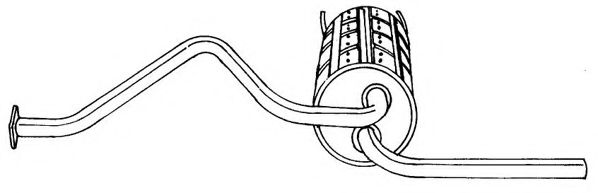 Глушитель выхлопных газов конечный AKS DASIS SG38604